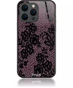 Purple Flower Pattern Θήκη Κινητού Σχέδιο 50182